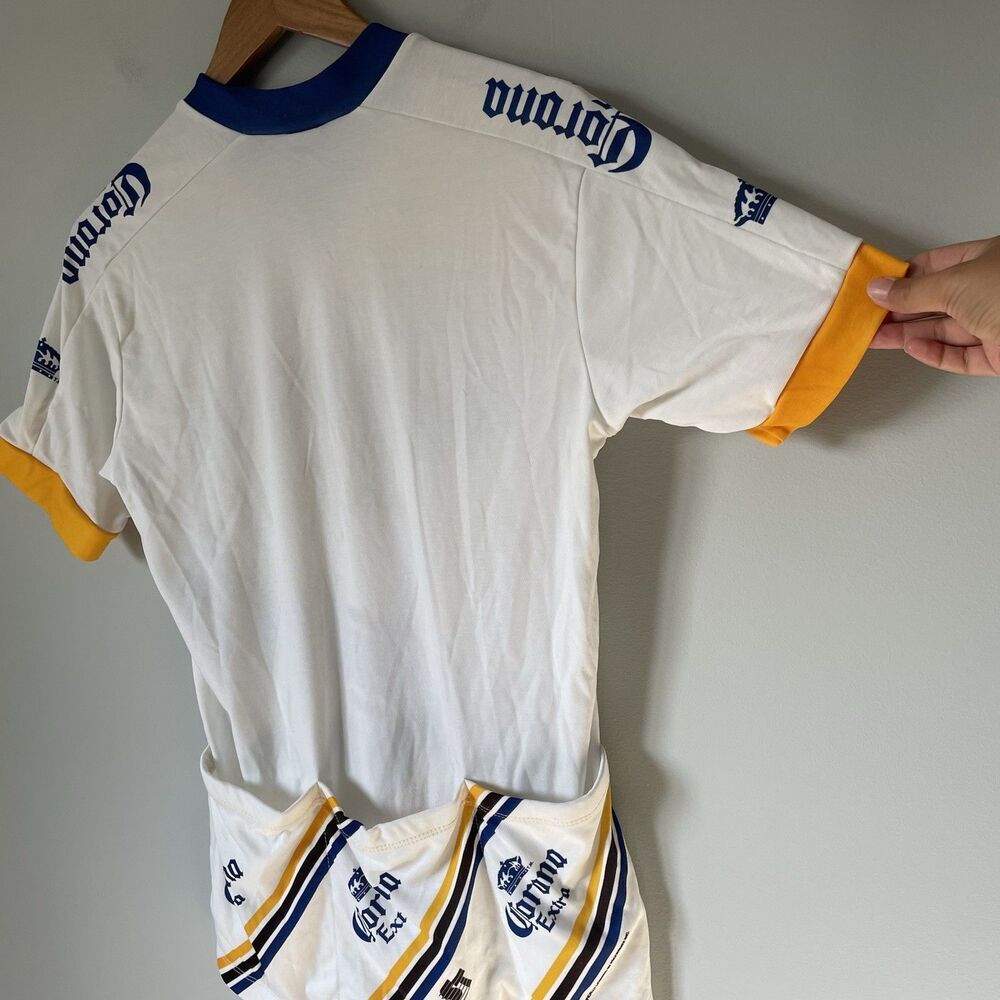 Cyclewear Vtg. Corona Extra Cycling Jersey Shirt Made in USA Unisex Size Large - Picture 10 of 11